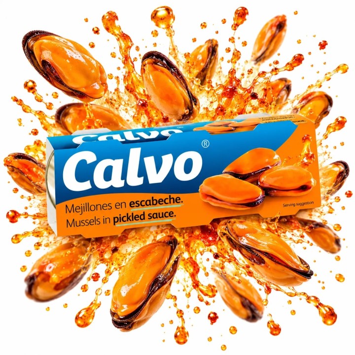 Calvo Małże marynowane 3x80 g premium hiszpańskie kuchnia śródziemnomorska