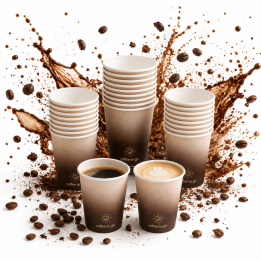 Kubek papierowy kawowy CLARINA 5889 250 ml 50 sztuk