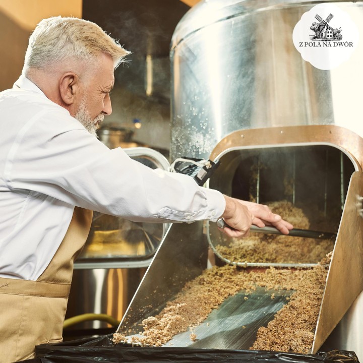 Syrop ze słodu jęczmiennego jasny 550ml na laktację do wypieków i piwa AMK