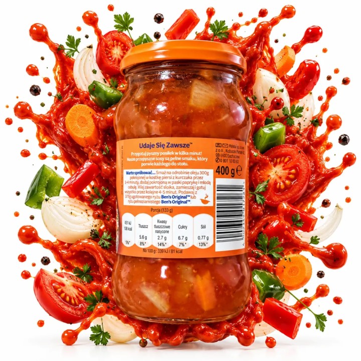 Aromatyczny Sos Słodko-kwaśny Ben's original z Ananasem 400g