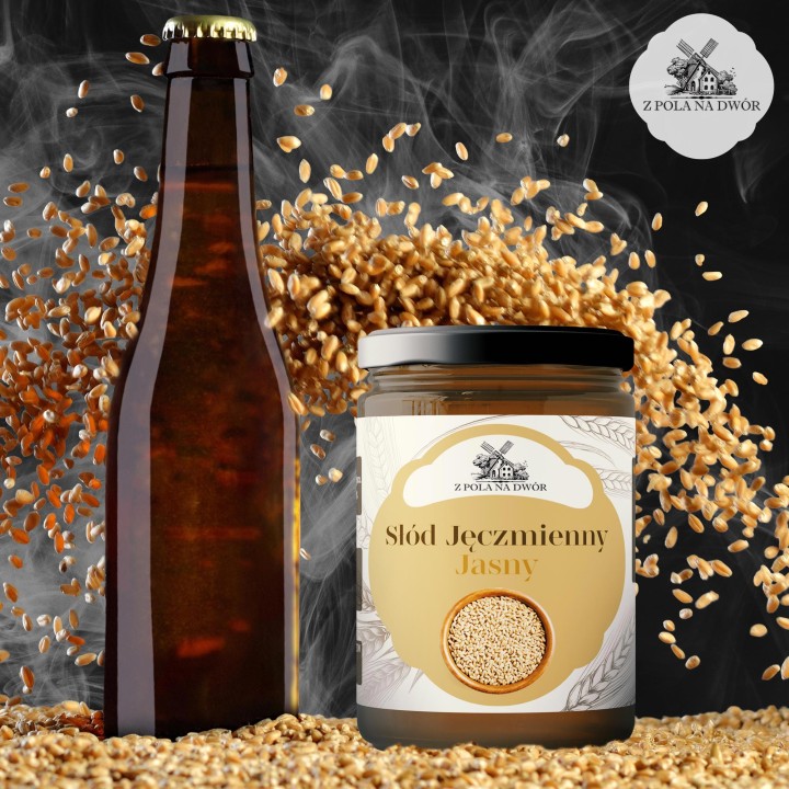 Syrop ze słodu jęczmiennego jasny 550ml na laktację do wypieków i piwa AMK
