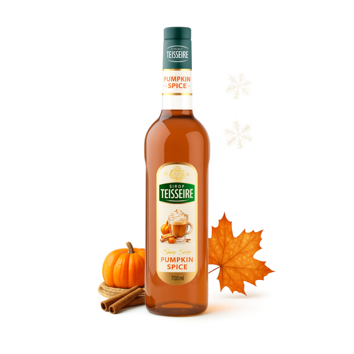 Syrop Barmanski PUMPKIN SPICE 0,7L Dynia Pikantna Do Kawy Herbaty Drinków AMK