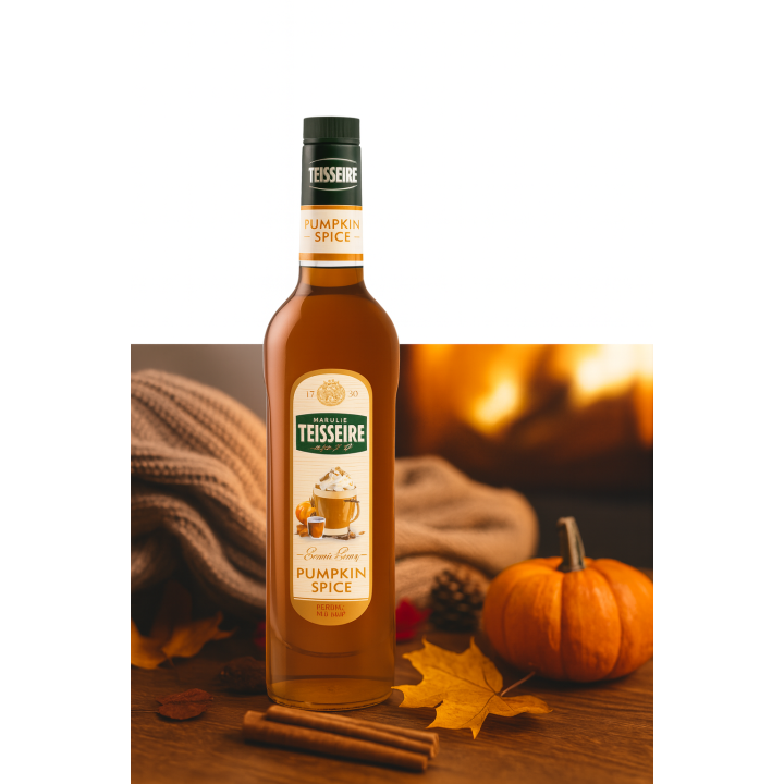 Syrop Barmanski PUMPKIN SPICE 0,7L Dynia Pikantna Do Kawy Herbaty Drinków AMK