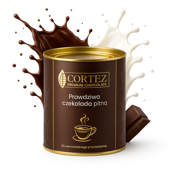 Czekolada pitna mleczna Cortez 200g eleganckie opakowanie prezent Premium