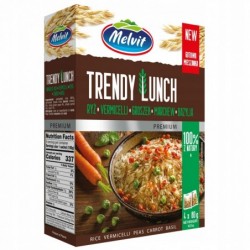 Ryż Melvit trendy lunch + vermicelli marchew 4x80g