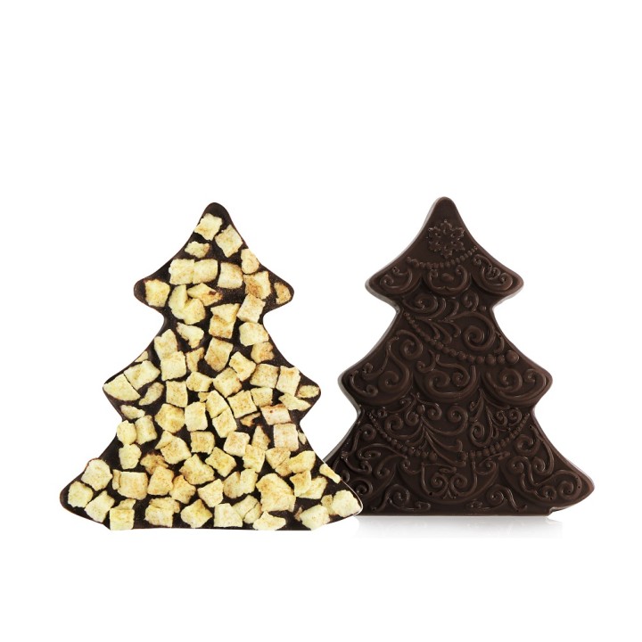 Choinka z ciemnej czekolady z jabłkiem i cynamonem 65 g Cortez upominek AMK