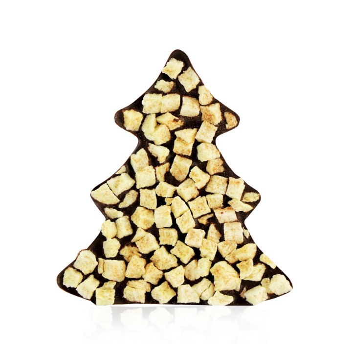 Choinka z ciemnej czekolady z jabłkiem i cynamonem 65 g Cortez upominek AMK