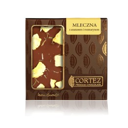 CORTEZ Czekolada MLECZNA z ananasem i rozmarynem 85g Premium Aromatyczna