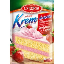 ,,Cykoria Krem do Tortów Truskawkowy 100gAMK