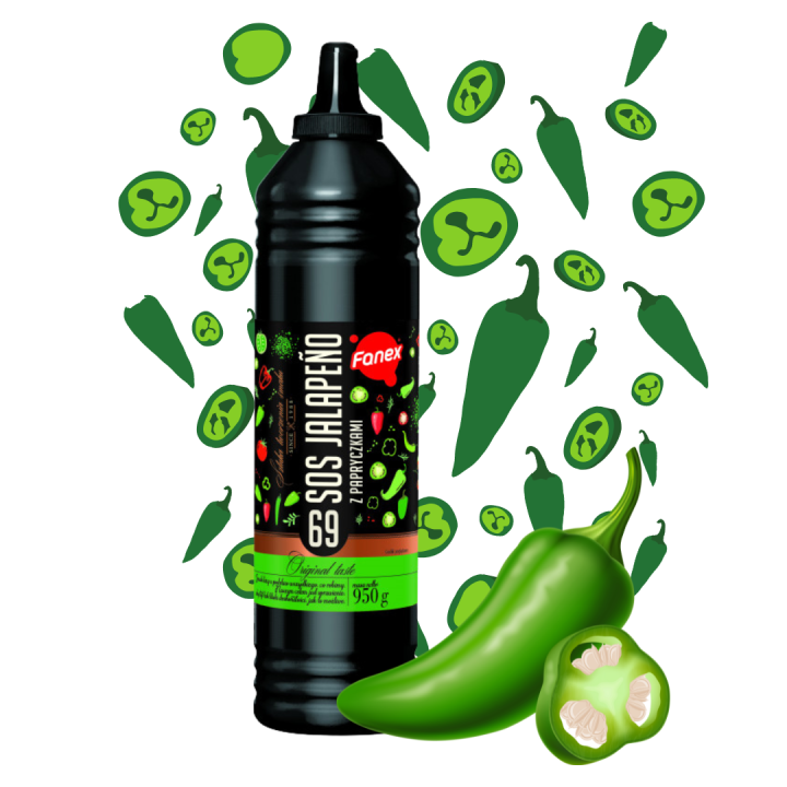 Fanex Sos Jalapeno do Hot Dogów Hamburgerów z papryczkami jalapeno 950 g AMK24.pl