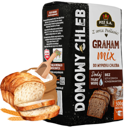 Mąka do wypieku chleba Graham Mix Mieszanka 500g PZZ PODLASKIE MŁYNYAMK