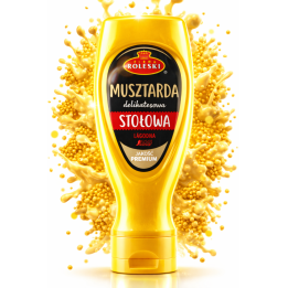 Musztarda Stołowa Roleski 425g Łagodna Do Hot Dogów i Mięs