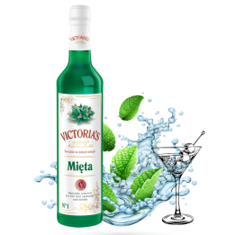 Syrop barmański Mięta Victoria's koncentrat do drinków miętowy 490ml AMK