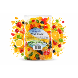 Żelki Gumix Vangusto 1kg Owocowe Miękkie Świeże Nie Za Słodkie Mix smaków