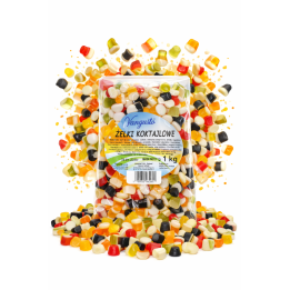 Żelki Koktajlowe Vangusto 1kg Owocowe z Pianką Miękkie Nie Za Słodkie