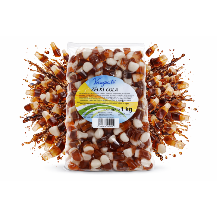 Vangusto Żelki Cola 1kg Pyszne Cocacolowe Miękkie Bardzo Dobre