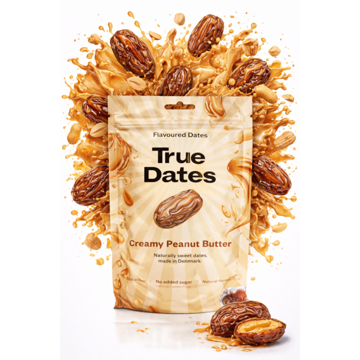 Daktyle Peanut Butter True Dates Naturalna Przekąska z masłem orzechowym