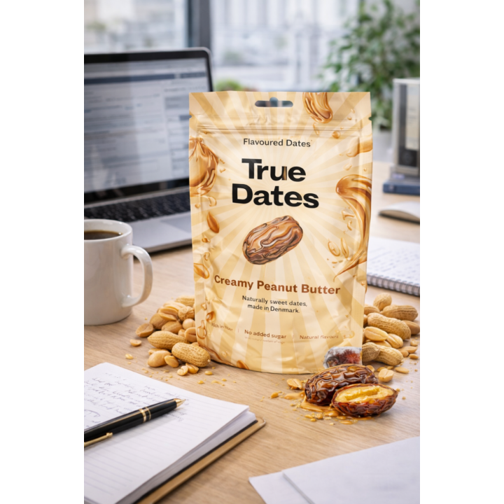 Daktyle Peanut Butter True Dates Naturalna Przekąska z masłem orzechowym
