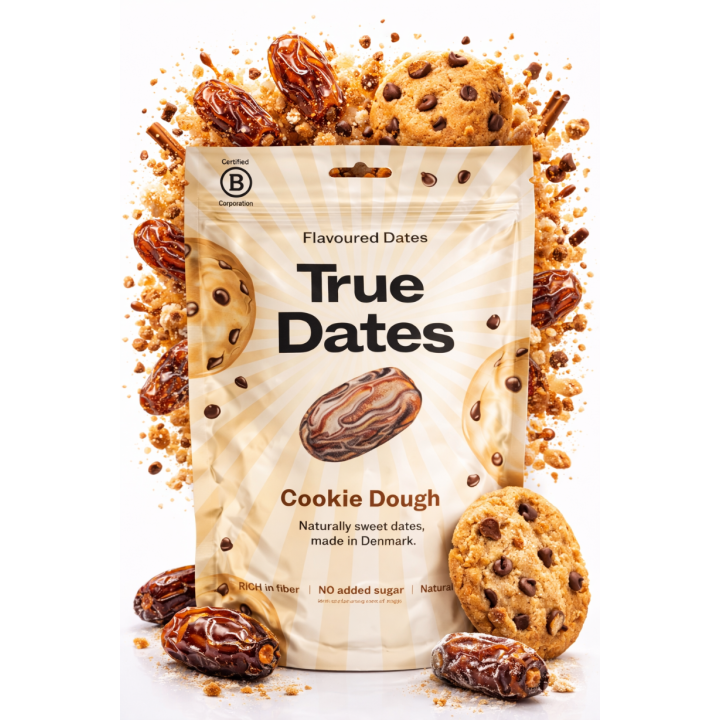 Daktyle Cookie Dough True Dates 100g Naturalna Przekąska o smaku ciastek