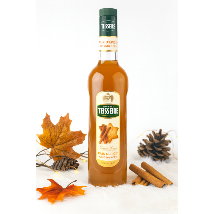 Syrop Barmanski TEISSEIRE Gingerbread 0,7L Piernik Do Kawy Herbaty Drinków!!AMK