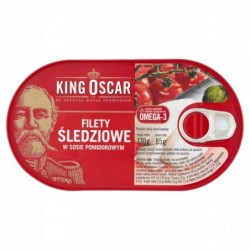 King Oscar Filety śledziowe w sosie pomidorowym 160g