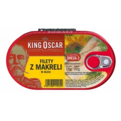 King Oscar Filety z makreli w oleju 160g