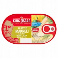 King Oscar Filety z makreli z Jalapeno 160g