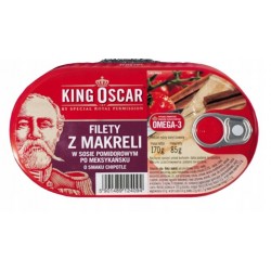 King Oscar Filety z makreli w sosie chipotle 160 g