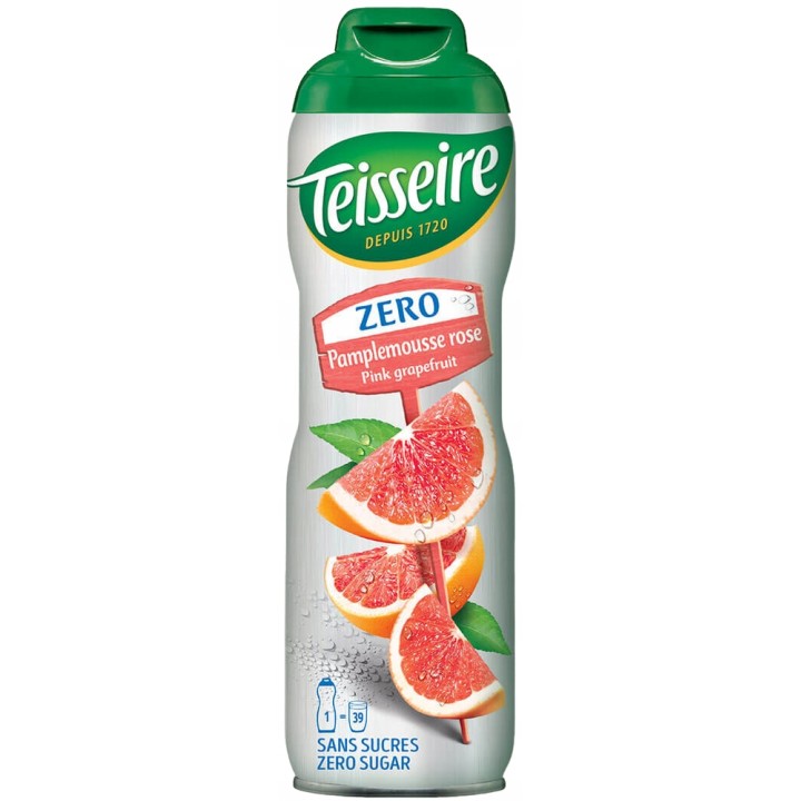Syrop GRAPEFRUIT BEZ CUKRU 600 ml na 4l napoju i drinków TEISSEIRE PINK AMK