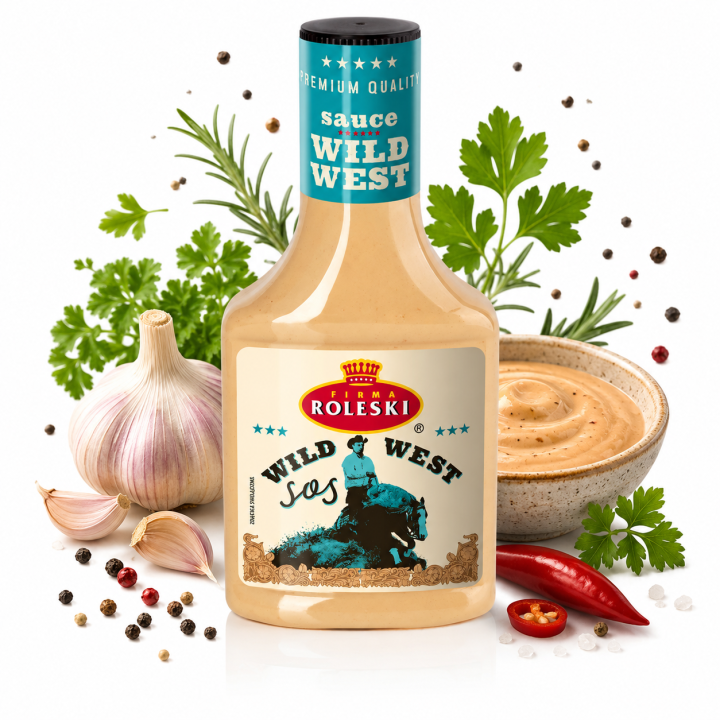 Roleski Sos Wild West BBQ Burger Grill Dip Kanapki 310g Premium Quality