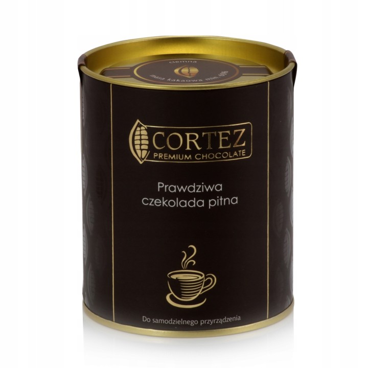 Czekolada pitna ciemna 200g Cortez prawdziwa elegancka na prezentAMK