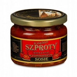 Książęce Szproty wędzone w sosie pomidorowym 250g