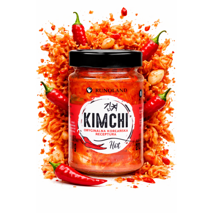Kimchi Runoland Hot 300 g oryginalne ostry kwaśny dodatek do dań ramen