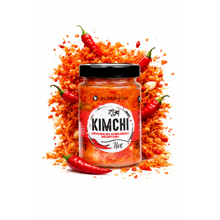 Kimchi Runoland Hot 300 g oryginalne ostry kwaśny dodatek do dań ramen