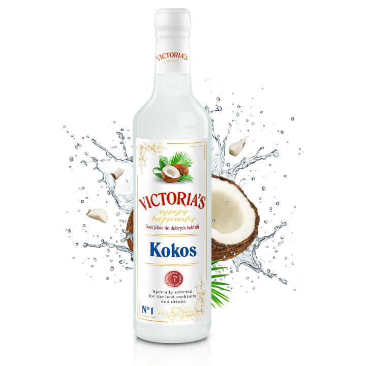 Syrop barmański Kokos Victoria's 490ml koncentrat do drinków kokosowy Cymes AMK