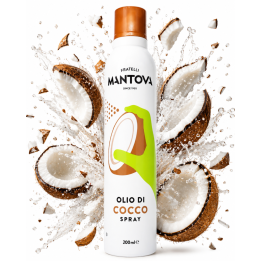 Olej Kokosowy Mantova SprayLeggero 200 ml 100% Naturalny Bez Konserwantów