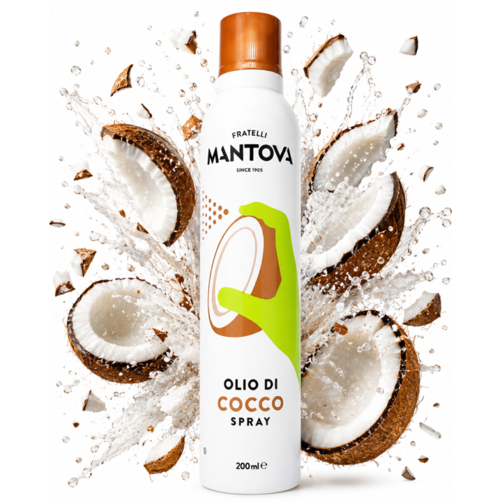Olej Kokosowy Mantova SprayLeggero 200 ml 100% Naturalny Bez Konserwantów