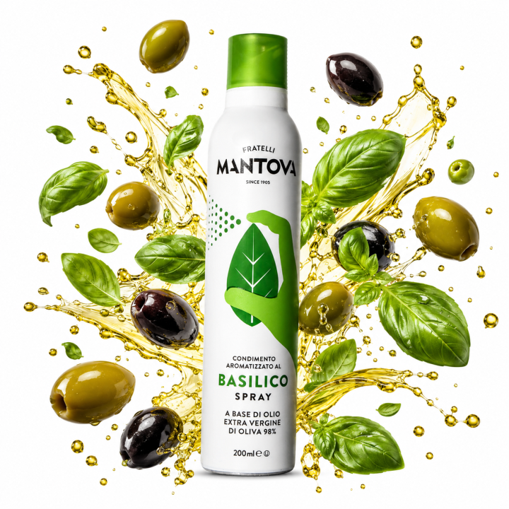 Oliwa z oliwek bazylia NATURALNY 100% spray 200ml Spray Leggero MantovaAMK