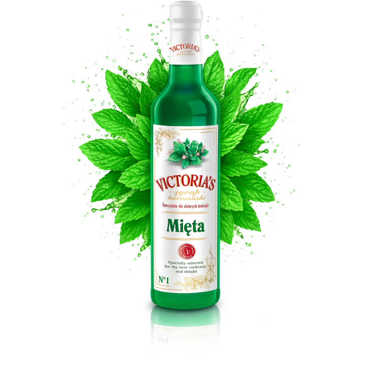 Syrop barmański Mięta Victoria's koncentrat do drinków miętowy 490ml AMK