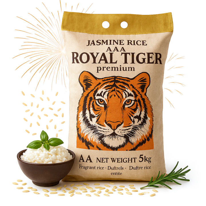 Ryż Jaśminowy Royal Tiger Biały Aromatyczny Ryż Torba 5kg Wysoka jakości!!EEAMK