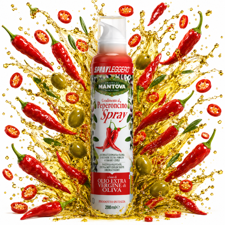 Oliwa z oliwek o smaku chili 200ml Spray Leggero Mantova AMK
