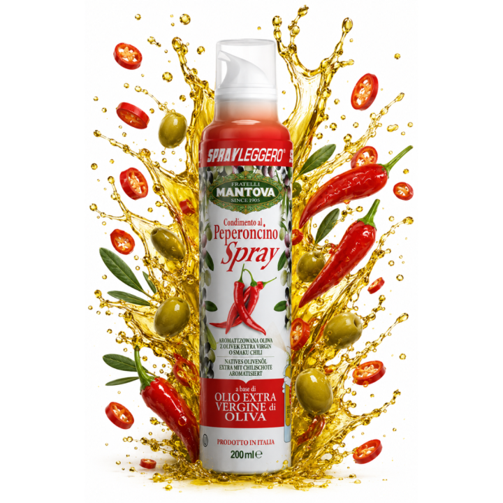 Oliwa z oliwek o smaku chili 200ml Spray Leggero Mantova AMK