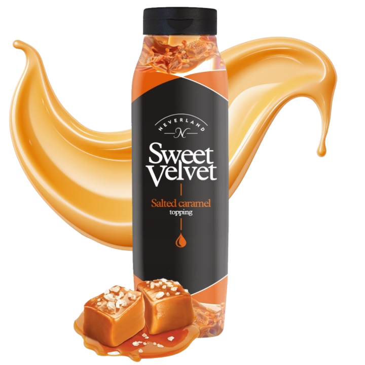 Sos do deserów Neverland karmelowy 1000 g SŁONY KARMEL 1kg Sweet Velvet AMK