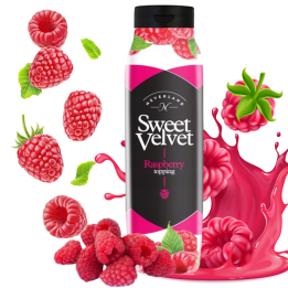 Sos do deserów Neverland malinowy 1000 g Sweet Velvet polewa na lody gofry/ AMK