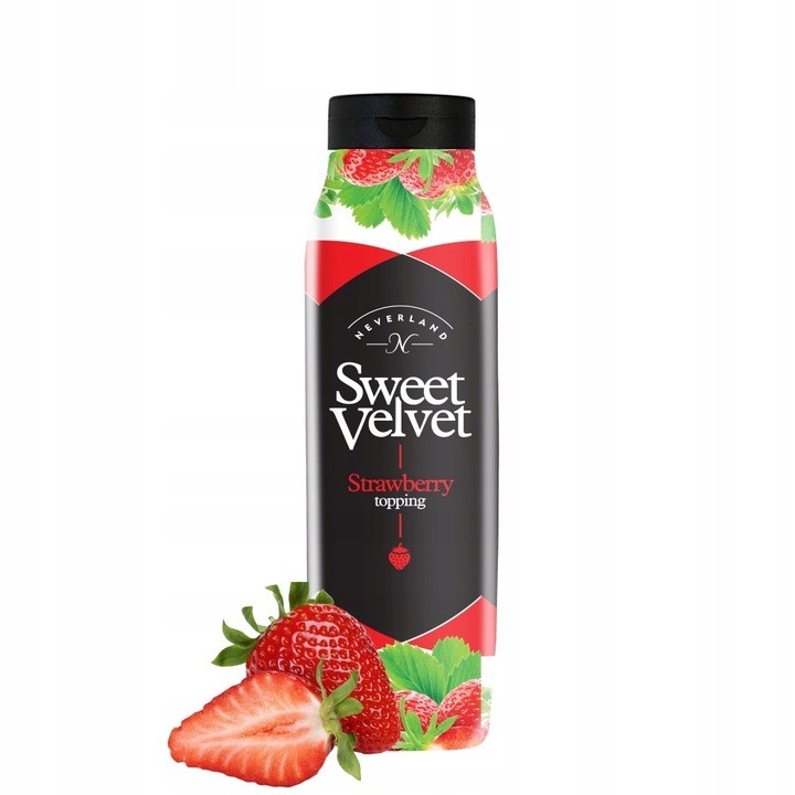 Sos do deserów Neverland Truskawka 1 kg Sweet Velvet  polewa lody gofry AMK