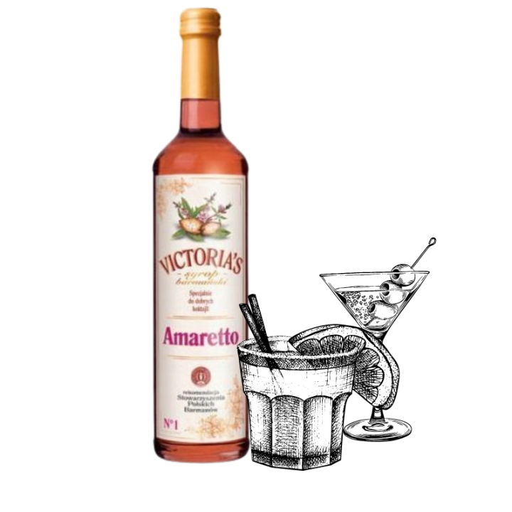 Syrop koncentrat Amaretto syrop barmański do drinków 490ml Victoria Cymes AMK