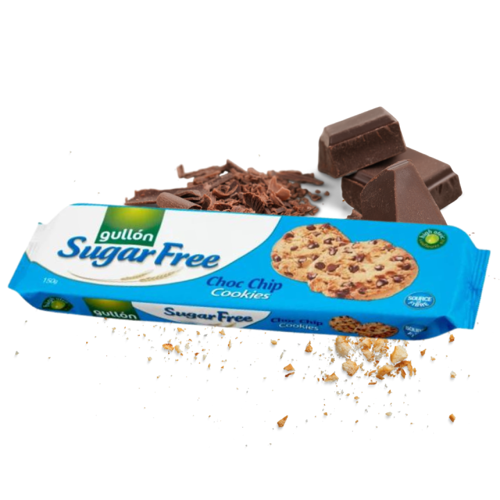 GULLON Ciasteczka Choc Chips bez dodatku cukru 150 g