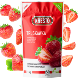 Truskawka liofilizowana bezglutenowa KRESTO 15g chrupiąceAMK