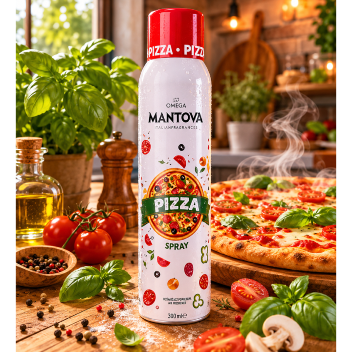 Włoska Oliwa Extra Virgin Pizza Spray Mantova 200ml Czosnek Bazylia Oregano
