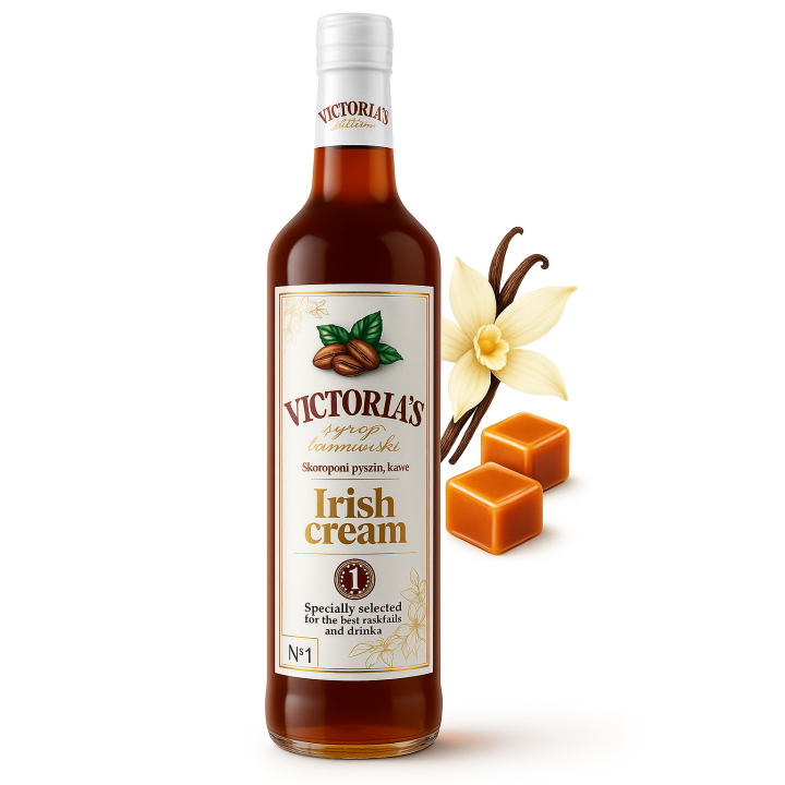 Syrop Irish Cream do kawy barmański victoria's 490 ml do drinków i deserówAMK